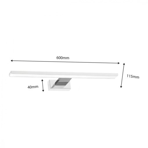 Wall lamp SHINE WHITE/CHROME 60cm 13,8W LED