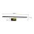 Wall lamp SHINE BLACK/GOLD 60cm 13,8W LED