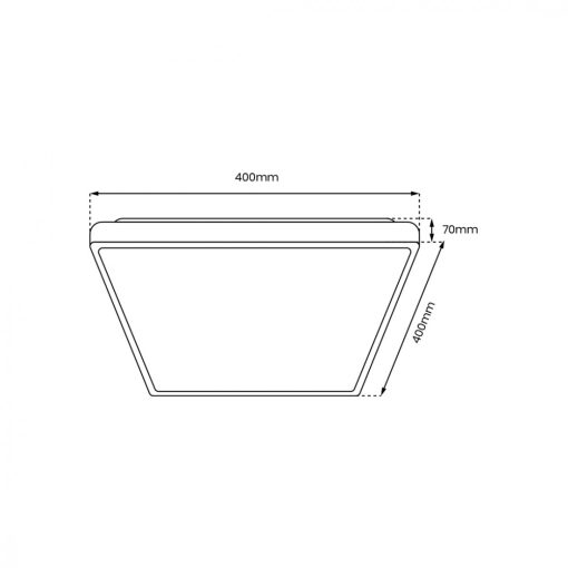 Ceiling  QUADRO BLACK 38W
