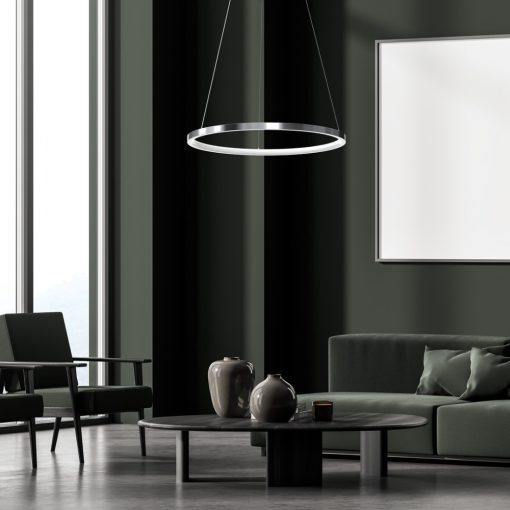 Pendant lamp ROTONDA CHROME 27W LED