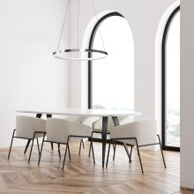 Pendant lamp ROTONDA CHROME 27W LED