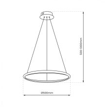 Pendant lamp ROTONDA GOLD 27W LED