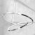 Pendant lamp ROTONDA CHROME 51W LED