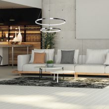 Pendant lamp ROTONDA CHROME 51W LED