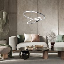 Pendant lamp ROTONDA CHROME 51W LED