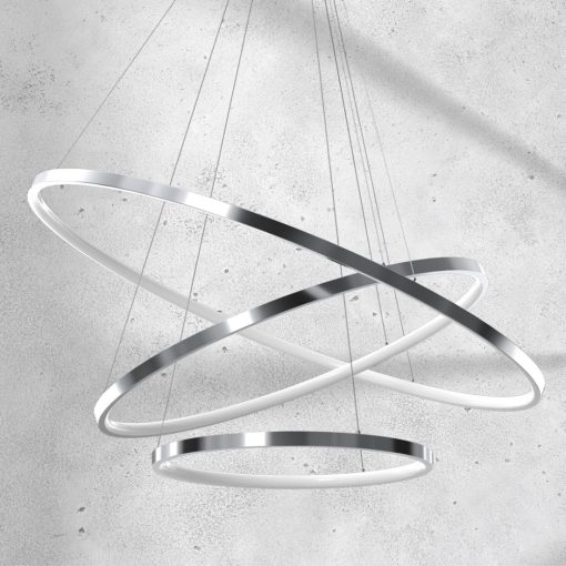 Pendant lamp ROTONDA CHROME 93W LED