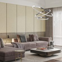 Pendant lamp ROTONDA CHROME 93W LED