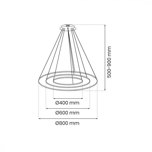 Pendant lamp ROTONDA GOLD 93W LED