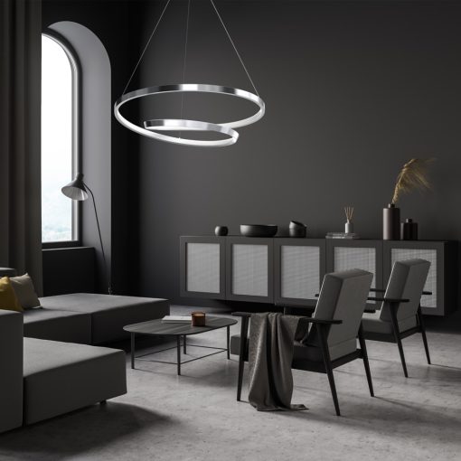 Pendant lamp LUCERO CHROME 48W LED