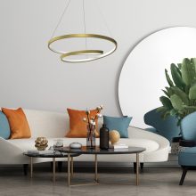 Pendant lamp LUCERO GOLD 48W LED