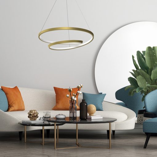 Pendant lamp LUCERO GOLD 48W LED