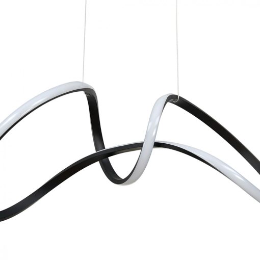 Pendant lamp TESORO BLACK 48W LED