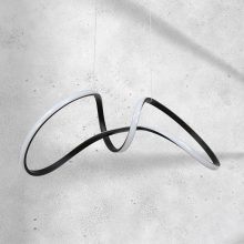 Pendant lamp TESORO BLACK 48W LED