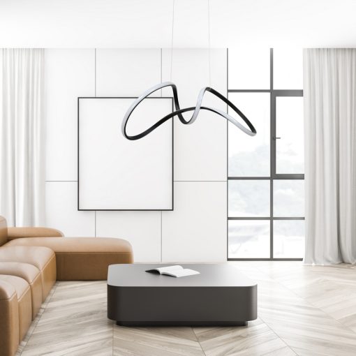 Pendant lamp TESORO BLACK 48W LED