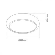 Ceiling  GEA GOLD 36W LED Ø390 mm