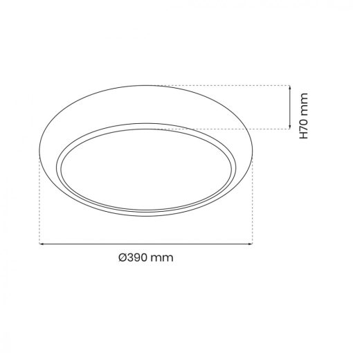 Ceiling  GEA GOLD 36W LED Ø390 mm