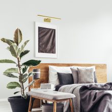 Wall lamp PINTO SATIN GOLD 7W LED 30cm