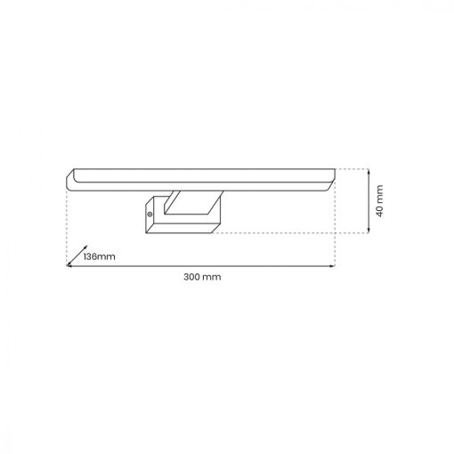 Wall lamp PINTO SATIN GOLD 7W LED 30cm