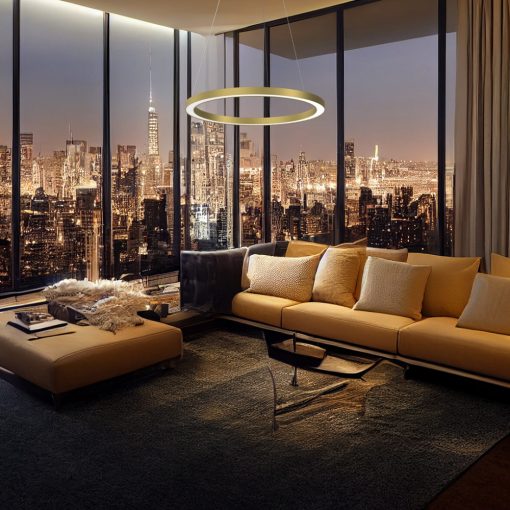 Pendant lamp GALAXIA GOLD 26W LED