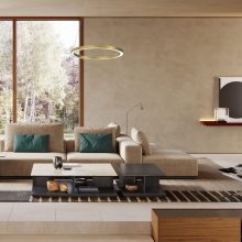 Pendant lamp GALAXIA GOLD 26W LED
