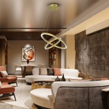 Pendant lamp GALAXIA GOLD 46W LED