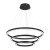 Pendant lamp GALAXIA BLACK 85W LED