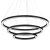 Pendant lamp GALAXIA BLACK 85W LED