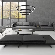 Pendant lamp GALAXIA BLACK 85W LED