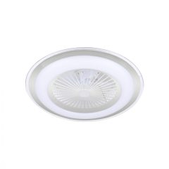 Ceiling lamp  LED ZONDA SILVER 48W with fan