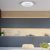 Ceiling lamp  LED ZONDA SILVER 48W with fan