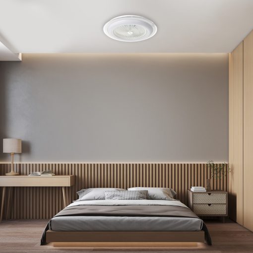 Ceiling lamp  LED ZONDA WHITE 48W with fan