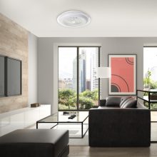 Ceiling lamp  LED ZONDA WHITE 48W with fan