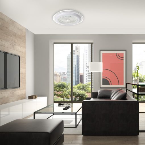Ceiling lamp  LED ZONDA WHITE 48W with fan