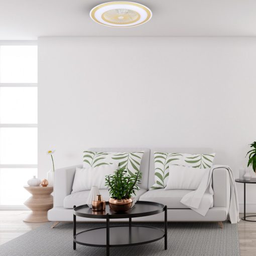 Ceiling lamp  LED ZONDA GOLD 48W with fan