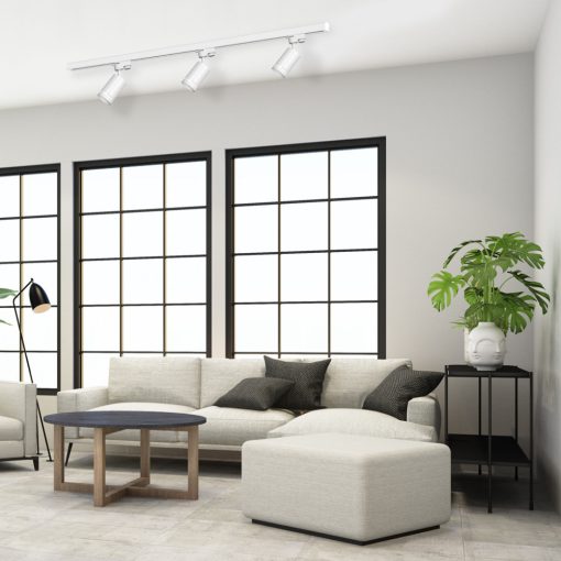 Busbar set  3xPipe Ring GU10 + Runner 1,5m - WHITE