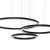 Pendant lamp GALAXIA BLACK 85W LED