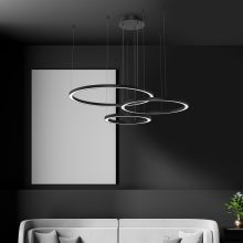 Pendant lamp GALAXIA BLACK 85W LED