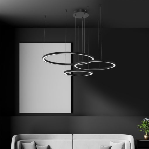 Pendant lamp GALAXIA BLACK 85W LED