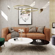 Pendant lamp GALAXIA GOLD 85W LED