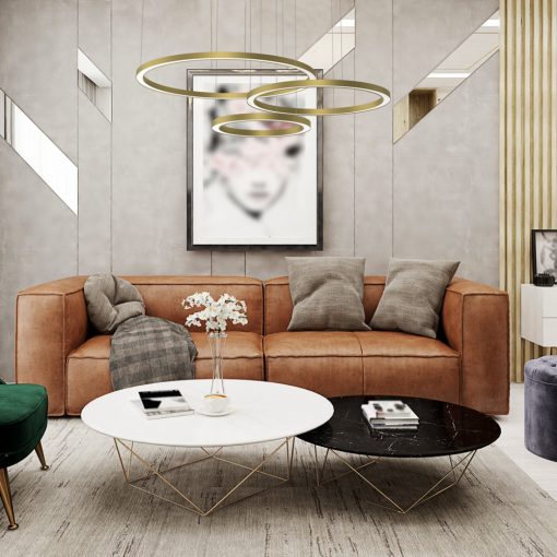 Pendant lamp GALAXIA GOLD 85W LED