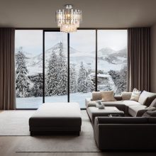 Ceiling  lamp ASPEN CHROME 6xE14