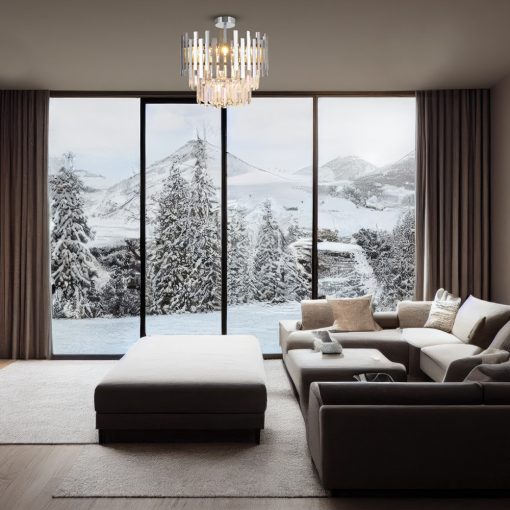 Ceiling  lamp ASPEN CHROME 6xE14