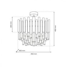 Ceiling  lamp ASPEN CHROME 6xE14