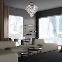 Ceiling  lamp CHELSEA CHROME 6xE14