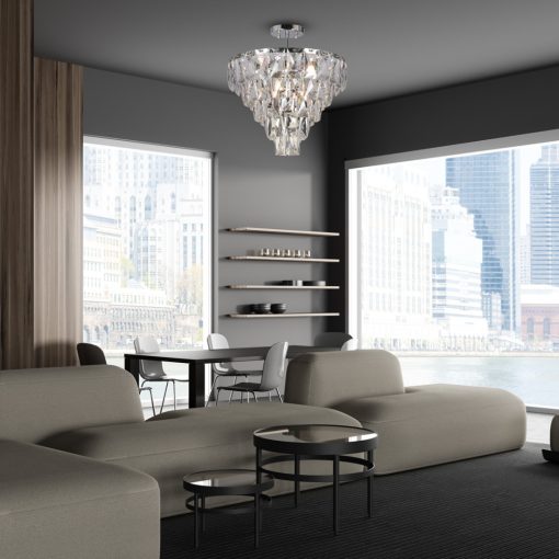 Ceiling  lamp CHELSEA CHROME 6xE14