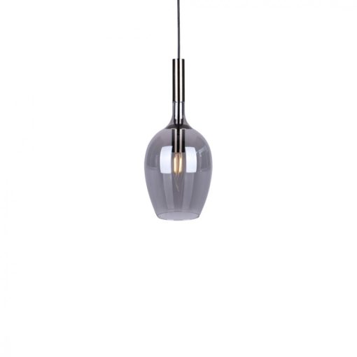 Pendant lamp LUGANO SMOKED 1xE14