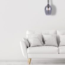 Pendant lamp LUGANO SMOKED 1xE14