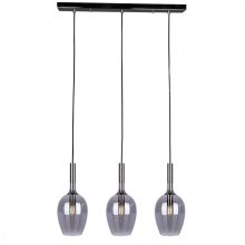 Pendant lamp LUGANO SMOKED 3xE14