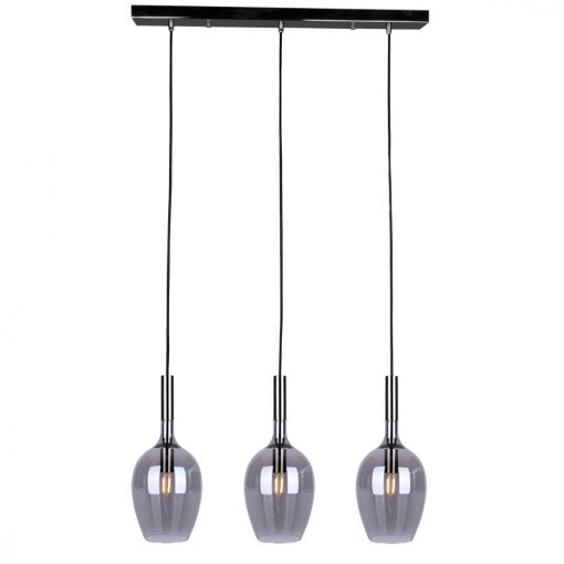 Pendant lamp LUGANO SMOKED 3xE14