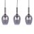 Pendant lamp LUGANO SMOKED 3xE14